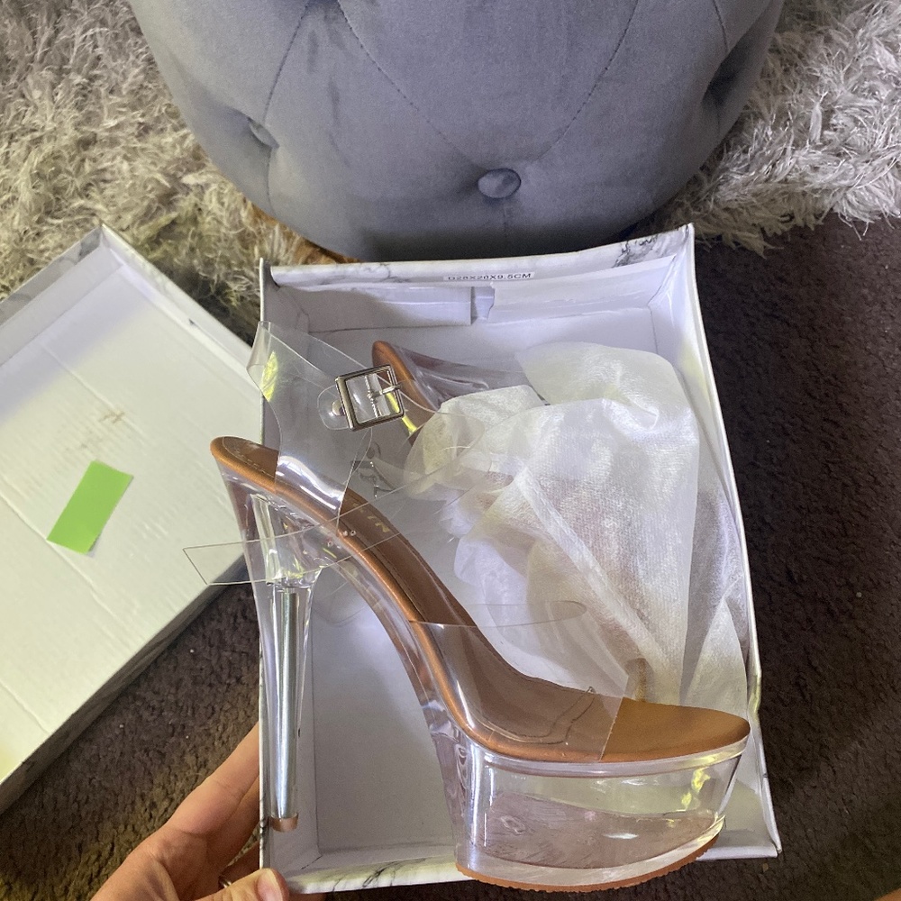 Clear Platform Heels
